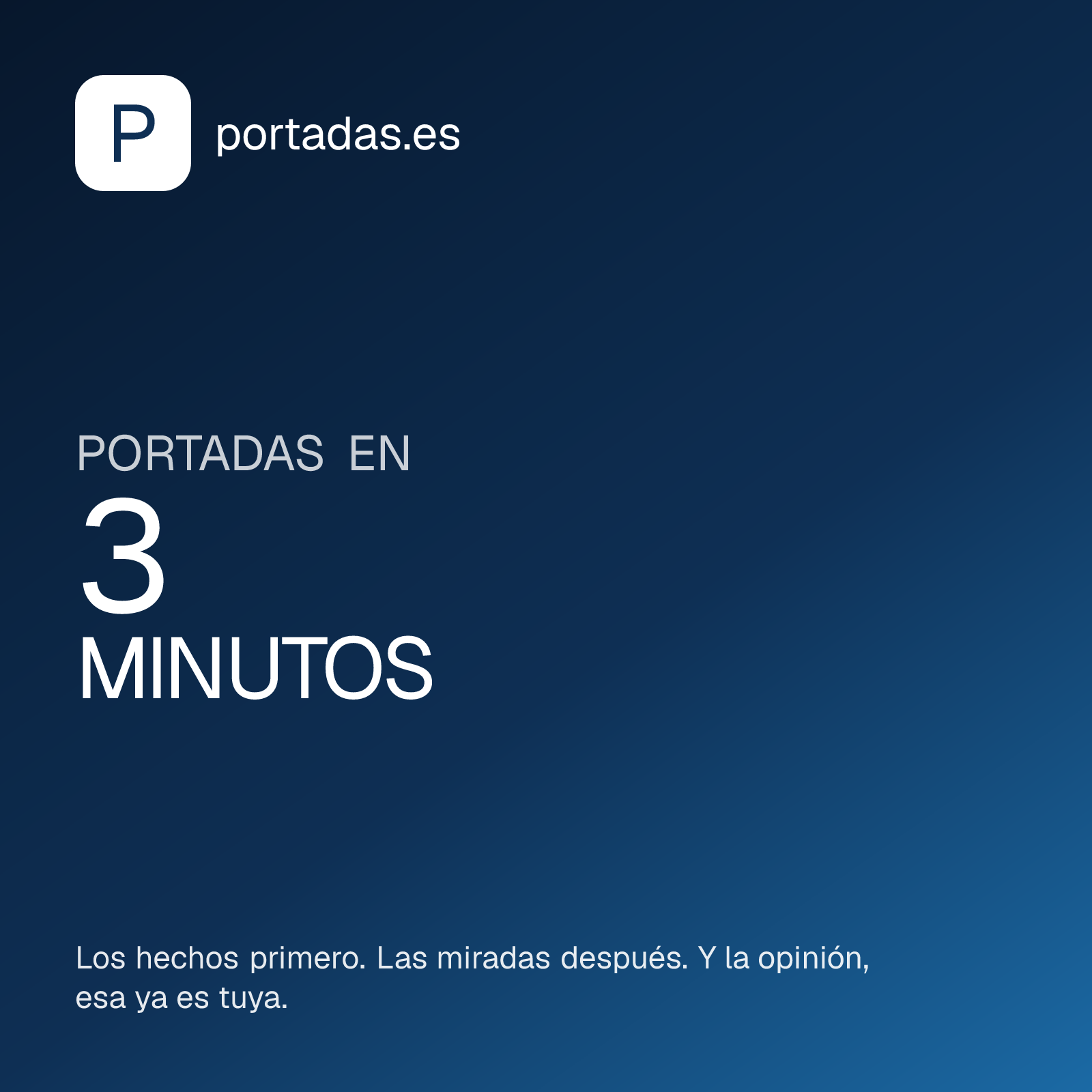 Portada de Portadas en 3 minutos